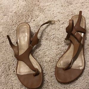 Tan leather sandals